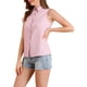 thumbnail image 4 of CAMISA SIN MANGAS DE PUNTO CON CUELLO PARA MUJERES INSPIRAR CHIC XL ROSA, 4 of 7