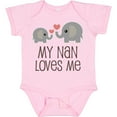 thumbnail image 3 of Inktastic My Nan Loves Me Grandchild Boys or Girls Baby Bodysuit, 3 of 5