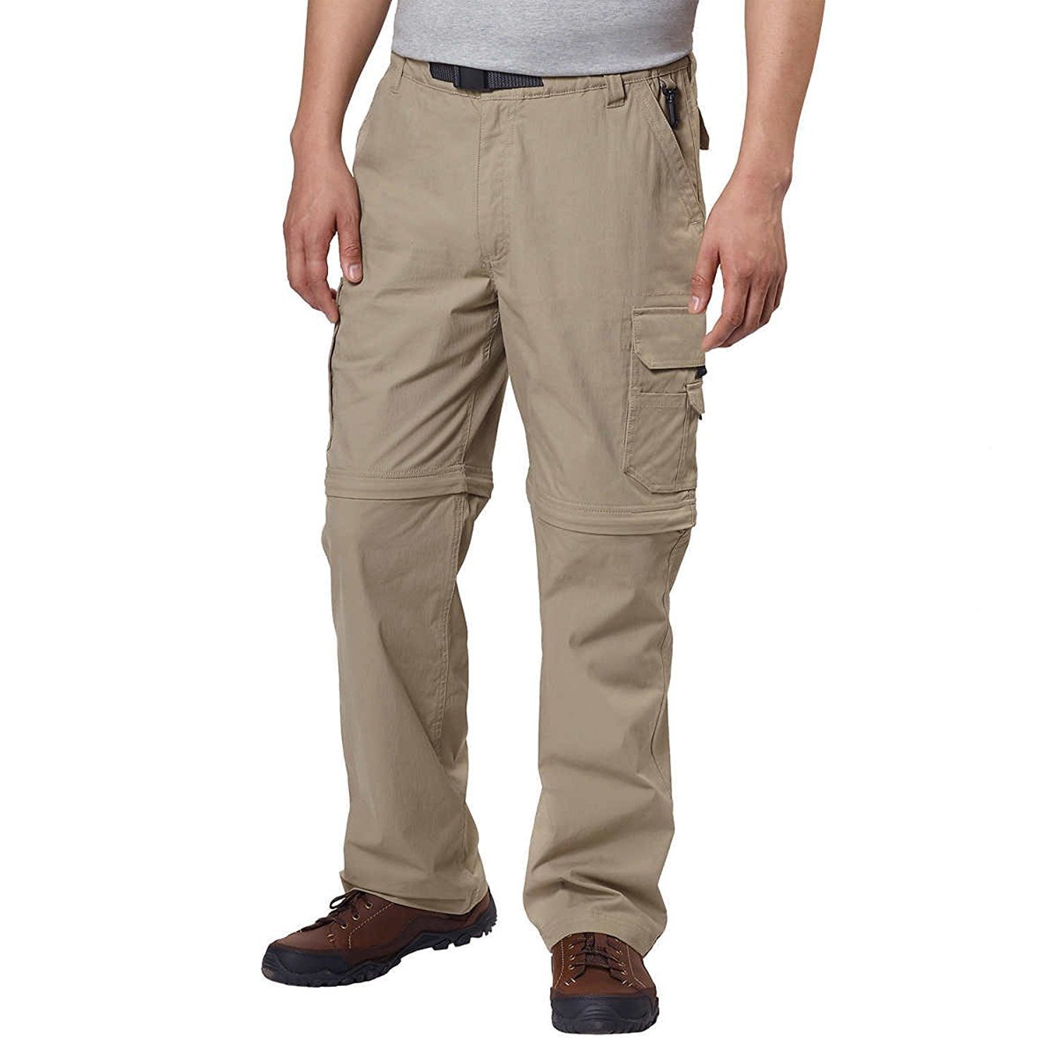 BC Clothing Men's Convertible Stretch Cargo Hiking Pants Shorts Zippered Pockets