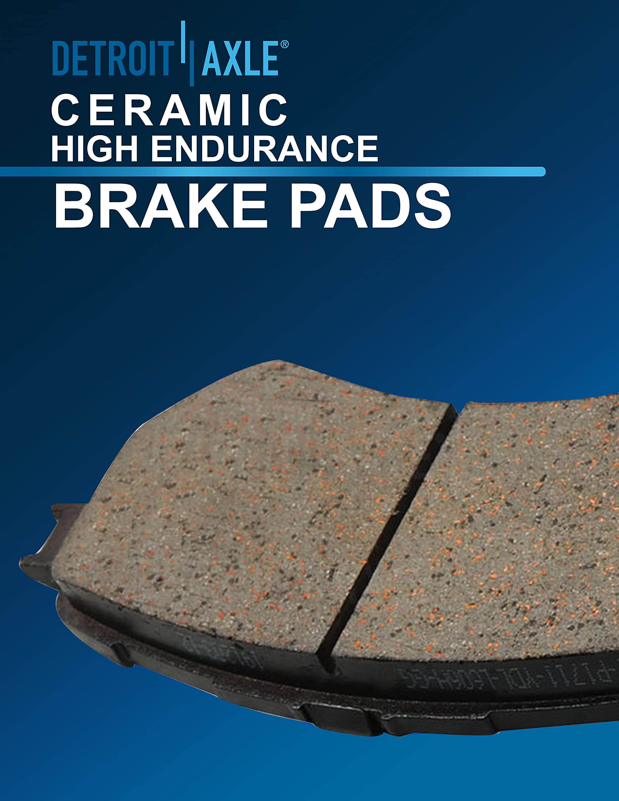 Detroit Axle - Brake Kit for 2011 2012  Ford Edge Lincoln MKX, Drilled & Slotted Brake Rotors Ceramic Brake Pads: 12.60'' Front and 12.90'' Rear Rotor