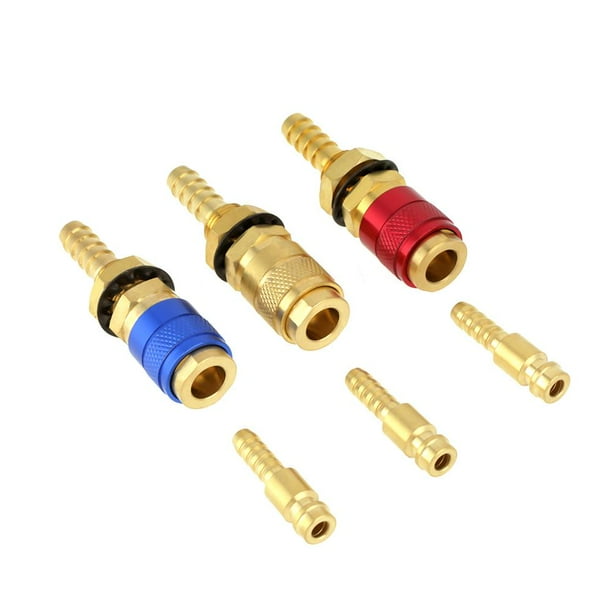 Ejoyous Welding Torch Quick Connector,3pcs Water Cooled & Gas Adapter