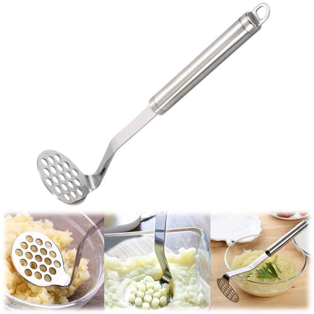 Presse-purée, Presse-Purée en Acier Inoxydable, Gadget de Cuisine et de Cuisson