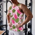 thumbnail image 5 of Cauagu Dragon Fruits Print Men's Sleeveless Muscle Shirts,Tank Tops Quick Dry Workout Tank Top Gym Muscle Tee Fitness Bodybuilding T Shirt for Men-4X-Large, 5 of 7