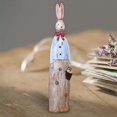 thumbnail image 3 of tredstone Rabbit Statue Home Decor Wedding Gift Ornament Figurines Desktop Decor Elegant and Delicate man 23cm 1Set, 3 of 6