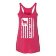 thumbnail image 2 of Pitbull Dad Dog Dag Funny Gift | Womens Dog Lover Premium Tri-Blend Racerback Tank Top, Shocking Pink, Small, 2 of 4