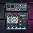 thumbnail image 1 of Mezclador de 4 canales, procesador Digital USB multifuncional con placa de sonido para, 1 of 9