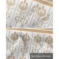 thumbnail image 6 of Aztec Boho Kitchen Valances for Windows Farmhouse Linen Window Valance Curtain for Living Room Window Treatment Ethnic Southwest Tribe Geometric Stripes Valance Rod Pocket Topper Drape, 54 x 18 Inch, 6 of 6
