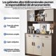 thumbnail image 3 of Zocalo Armario de Cocina 5 Niveles con Puertas y Cajones | Gran Capacidad, Multiusos,  Blanco, 3 of 8