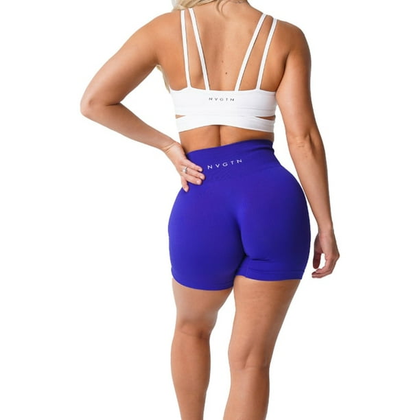 Nvgtn Spandex Solid Seamless Shorts Women Soft Workout Tights