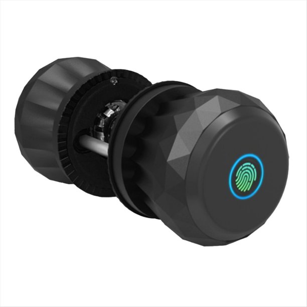 Cerradura de Puerta Inteligente Tuya con Huella Dactilar Inalámbrica y Perilla de Seguridad con Control por Aplicación para Desbloqueo Digital en el Hogar.