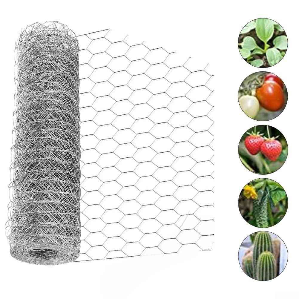 Chicken Wire Mesh,Poultry Wire Netting,1" Hole Size Hexagonal Galvanized Chicken Wire Mesh Fencing,Outdoor Anti-Rust Garden Animal Barrier Fence for Chicken Coop Barrier Rabbit Cage(13.7"×118")