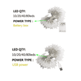 thumbnail image 5 of LED String Lights Outdoor Star Chain Lights Garland Lights Bulb Fairy Lights Party Home Wedding Garden Christmas Decor, 5 of 5