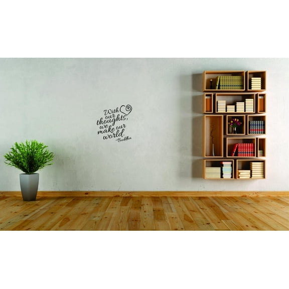 Do It Yourself Wall Decal Sticker With Our Thoughts, . Inspirational Life Quote Living Room Bedroom Home Decor 14X28"