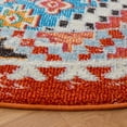 thumbnail image 4 of SAFAVIEH Madison Lanford Vintage Geometric Area Rug, Rust/Pink, 6'7" x 6'7" Round, 4 of 9