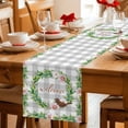 thumbnail image 5 of Spring Botanical Table Runner 72 Inches, Garden Birds Floral Leaves Gray Plaid Bed Runner Dresser Scarves Tabletop for Indoor Outdoor Parties/Ceremony/Banquet, 16" x 72", 5 of 8