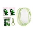 thumbnail image 1 of Bunblic Clear Figure Display Bag,PVC Doll Display Case,Zipper Closure Tiny Doll Pouch Small Doll Storage Bag for Mini Dolls Figures green, 1 of 7