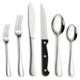 thumbnail image 1 of Acekid 48 Pieces Flatware Set with Steak Knives, Stainless Steel Tableware Kitchen Cutlery Set, Silver, 1 of 9