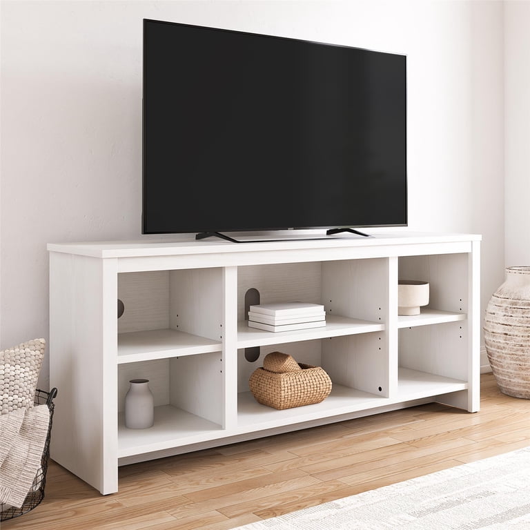Mainstays Parsons TV Stand, White, 32-50 Inches photo 1