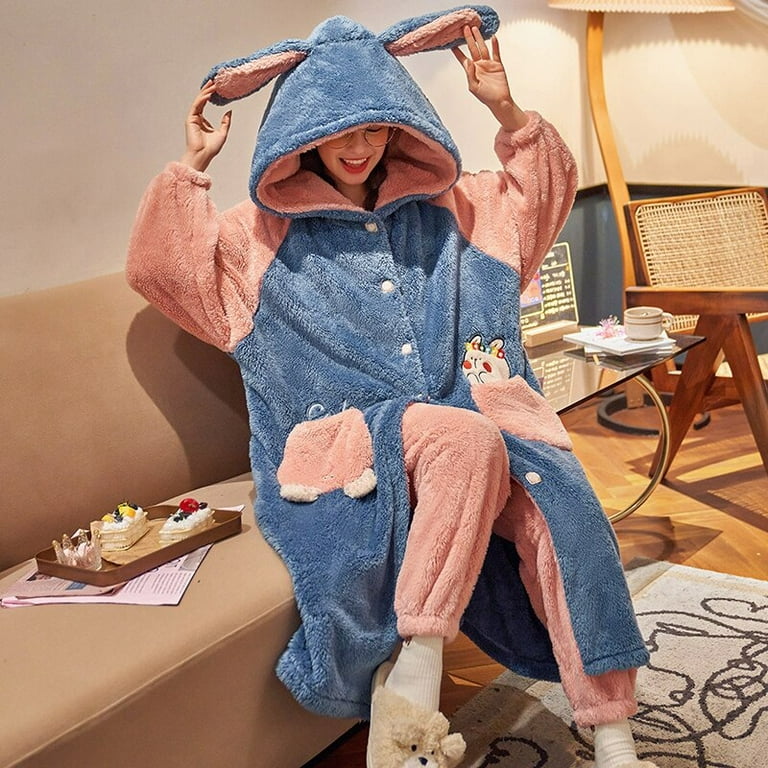 DanceeMangoo Women Sleepwear Plus Size XXL Winter Pyjamas