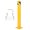 1pcs, variant on Pinypikaka 1/2/4/6 Piece Safety Bollard, 36"/42"/48" Commercial Grade Steel Bollard Post with Yellow Coating Anchor Bolts, Driveway Barrier Bollards for Storefronts, Warehouses, Parking Lot