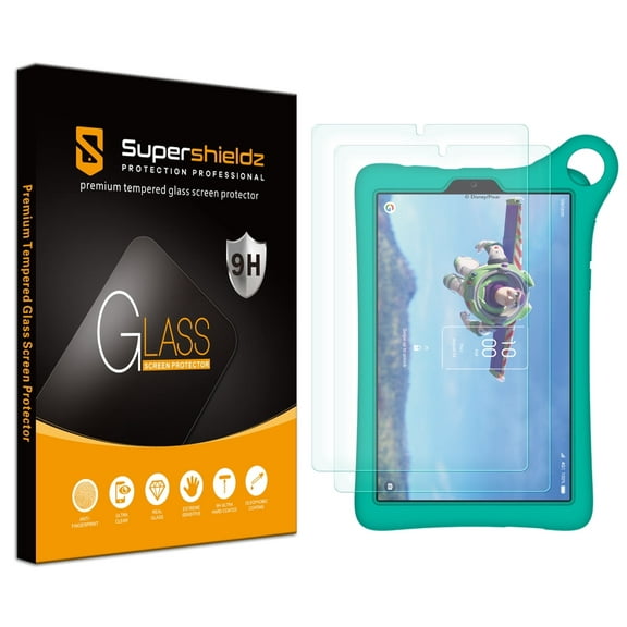 (2 Pack) Supershieldz Designed for TCL Tab Disney Edition 2 Tempered Glass Screen Protector, Anti Scratch, Bubble Free