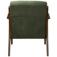 thumbnail image 6 of Pemberly Row Mid-Century Fabric Arm Chair in Studio Dark Green/Dark Walnut, 6 of 9