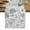 White Black, variant on Green Botanical Table Runner, Watercolor Spring Floral Summer Washable Cotton Linen Table Runners 36 Inches Long, Dresser Scarf Runner for Nightstand/End Tables/Round Tables 13''x36''