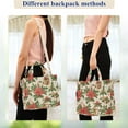 thumbnail image 4 of FORMRS Womens Corduroy Tote Bag Crossbody Shoulder Handbag with Pocket, Retro Christmas Holly, 4 of 7