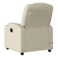 thumbnail image 6 of Massage Recliner Chair Cream - Vibration 6-Point, Adjustable Recliner, Modern Home Theater Seating, 6 of 9