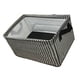 thumbnail image 3 of Caja de tela con asas para guardar juguetes y estantes de armario. Gris, 3 of 9