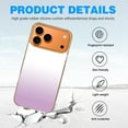thumbnail image 4 of Case For Apple iPhone Air / 17 Pro / 17 Pro Max Series Case, Slim Thin Transparent Flexible Clear TPU Shockproof Phone Case For iPhone 17 Series, white fade lavender, 4 of 6