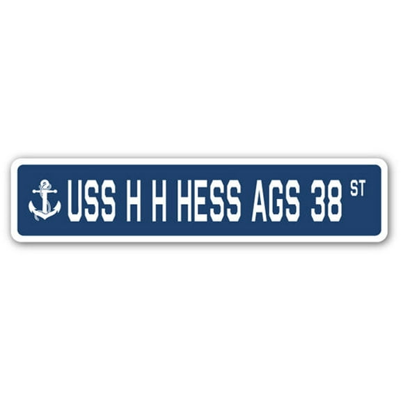 USS H H HESS AGS 38 Street Sign us navy ship veteran sailor gift