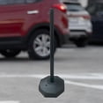 thumbnail image 1 of Poste de Tráfico de 33 Pulgadas, Poste de Estacionamiento Cónico, Señal de Precaución para Entrada, Versátil con Base Rellenable, Soporte de Calle Par Negro, 1 of 8