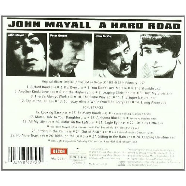 John Mayall - Hard Road - Music & Performance - CD - Walmart.com