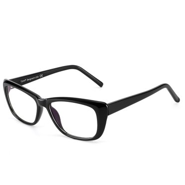 Cyxus Blue Light Blocking CP Glasses for Anti Eye Strain Headache Computer Use Eyewear, Unisex (8511T01, Bright Black) Block Droplets