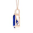thumbnail image 2 of ANGARA Lab Grown 6.5 Ct Blue Sapphire Solitaire Pendant for Women in 14K Rose Gold (Size-14x10mm) | September Birthstone, Anniversary, Jewelry Gift for Women | Lab-Grown Blue Sapphire Necklace, 2 of 8