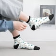thumbnail image 6 of Uemuo Cartoon House Car Printed Crew Socks, Moisture-Wicking Socks, Athletic Socks for Men Breathable Cushion Socks Casual Sport Socks for Running Traveling, 6 of 6