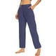thumbnail image 3 of TaTaai Women's Loose Fit Yoga Pants with Pockets High Waist Stretchy Long Pants Casual Athletic Lounge Bottoms Tummy Control Non See Through Relaxed Fit Gift, 3 of 7