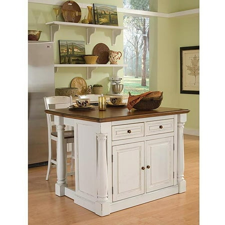 Home Styles Monarch Antiqued White Kitchen Island Home Styles Monarch Antiqued White Kitchen Island