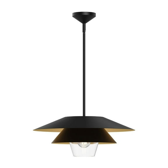 PD475120MBCL-Alora Lighting-Tetsu - 1 Light Pendant-7.5 Inches Tall and 19.5 Inches Wide-Matte Black Finish