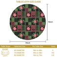 thumbnail image 3 of Pioneer Flower Floral Print Pattern Round Tablecloth 60 X 60 Inch, Wrinkle Resistant Wipeable Table Cloth for Kitchen Dining Picnic Patio Party, 3 of 6