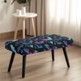 thumbnail image 4 of XYZCANDO Stretch Fabric Bench Covers for Home Hotel, Polyester Spandex Anti Abrasion Dining Room Bench Covers with Easy Install, 4 of 9