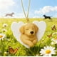 thumbnail image 5 of Herunwer Golden Retriever Glass Ornament for Christmas Tree, Personalized Goldens Dog Heart Hanging Ornaments Decorations for Home Car, Goldens Dog Mom Gifts, 5 of 5