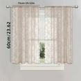 thumbnail image 2 of Lace Sheer Curtains for Bedroom Light Filtering & Privacy, Voile Window Curtains Rod Pocket with Floral Embroidery, Vintage Drapes for Farmhouse Living Room Kitchen Doorway Decor, 2 of 4