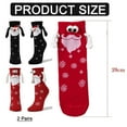 thumbnail image 2 of 2 pares de calcetines navideños con forma de mano, calcetines magnéticos, unisex, divertidos, calcetines con forma de mano, calcetines navideños bonitos y novedosos, calcetines de regalo, 2 of 6