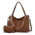 thumbnail image 4 of Sendefn Women Tote Bag Handbags Leather Hobo Shoulder Bags Top Handle Satchel Purse Set 2pcs, 4 of 8
