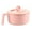 Pink, variant on Microwave-Safe Bowl with Lid and Drain Function - Multi-Purpose Tableware for Ramen, Pasta with Phone Stand Feature(Including Chopsticks+Fork+Spoon) - Pink