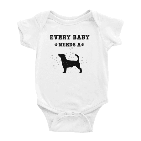 

Every Baby Needs A Jack Russell Terrier Dog Funny Baby Bodysuit For Boy Girl 0-3 Months