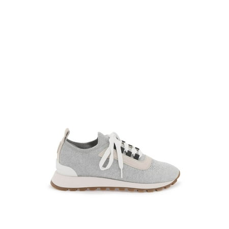 

Brunello Cucinelli Sparkling Knit Sneakers Women