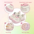 thumbnail image 3 of TARANIS Toddler Shoes for Boys and Girls, Closed Toe Non-Slip Breathable Baby Sneakers, Pink, 3 of 6